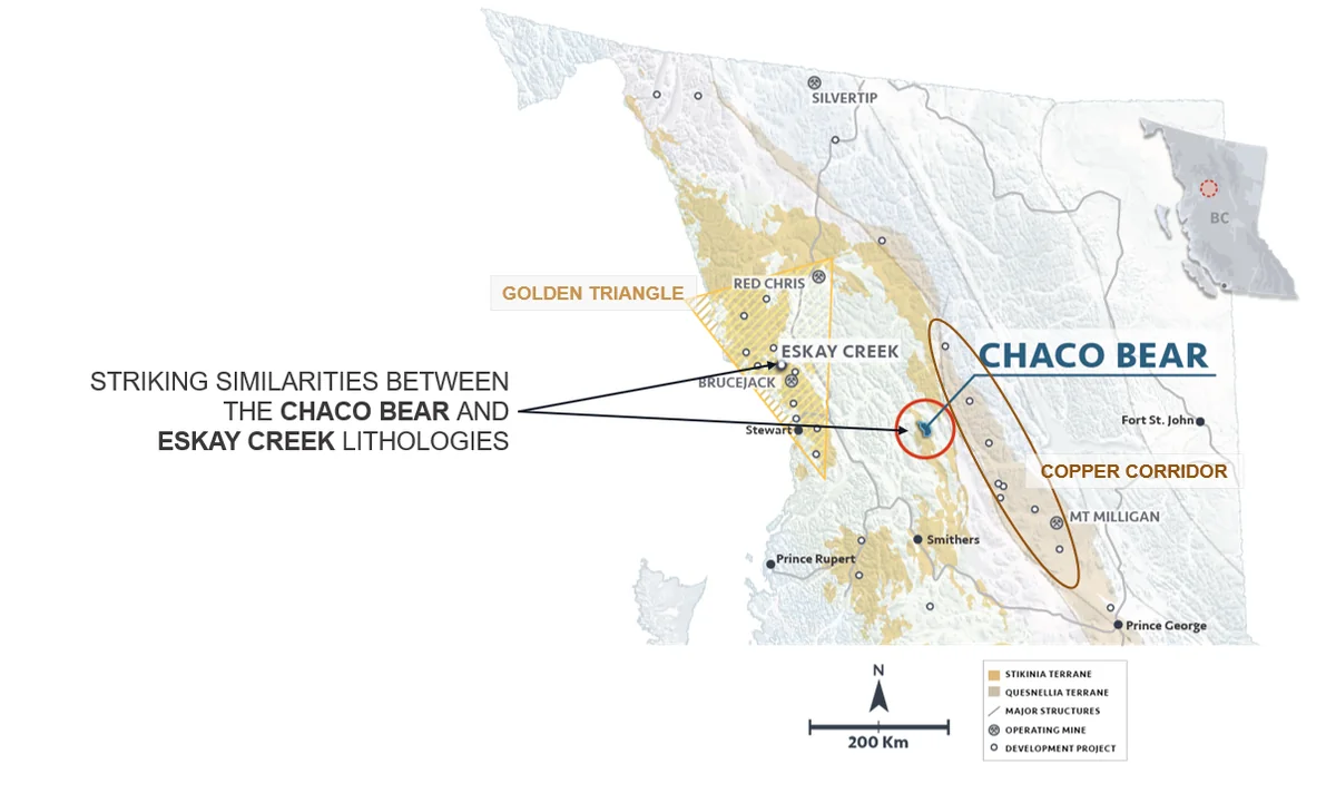 Regional geology map, Chaco Bear area